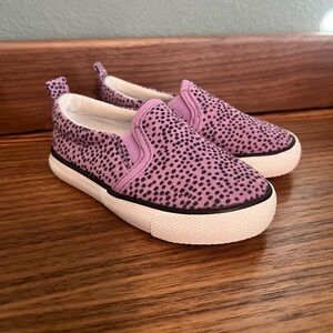 Cat & Jack Toddler Girl Leopard Print Slip On Sneakers